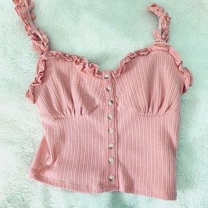 Pink tank top forever 21 size S